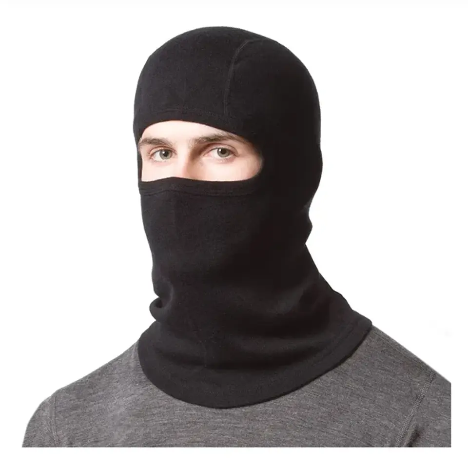 Balaclava Negra Micropolar Pasamontaña tactico protector facial  1