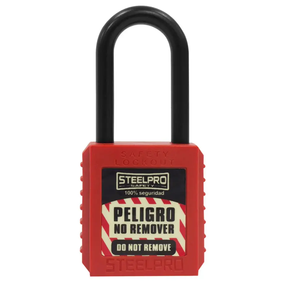 Candado Steelpro Lockout Dieléctrico Rojo 1