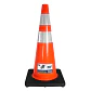 Cono Señalizacion 28 C/Doble Cinta Antiviento Base Pesada - Miniatura 1