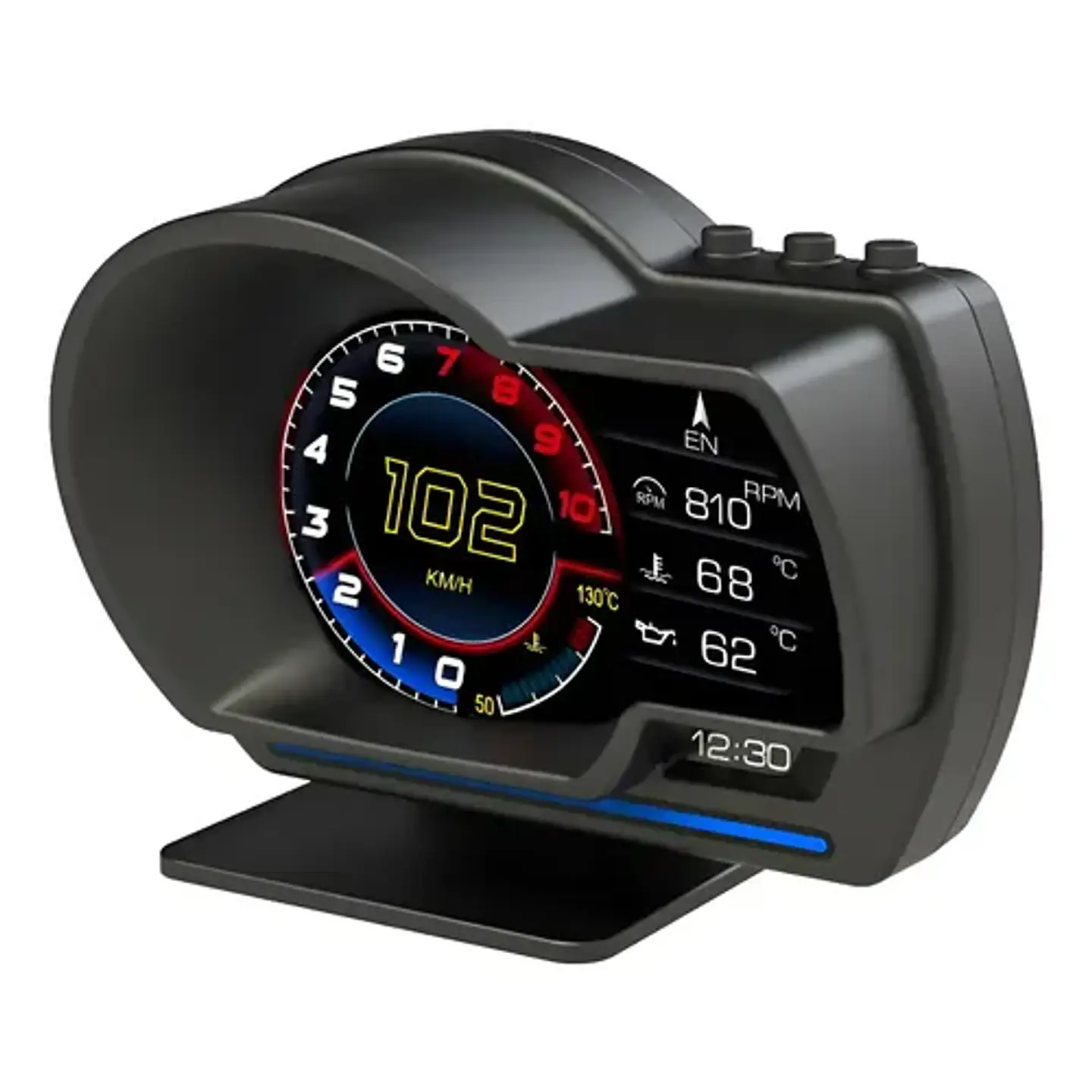 Velocimetro Display Hud P6 Computador Gps Scanner Puerto Obd 1