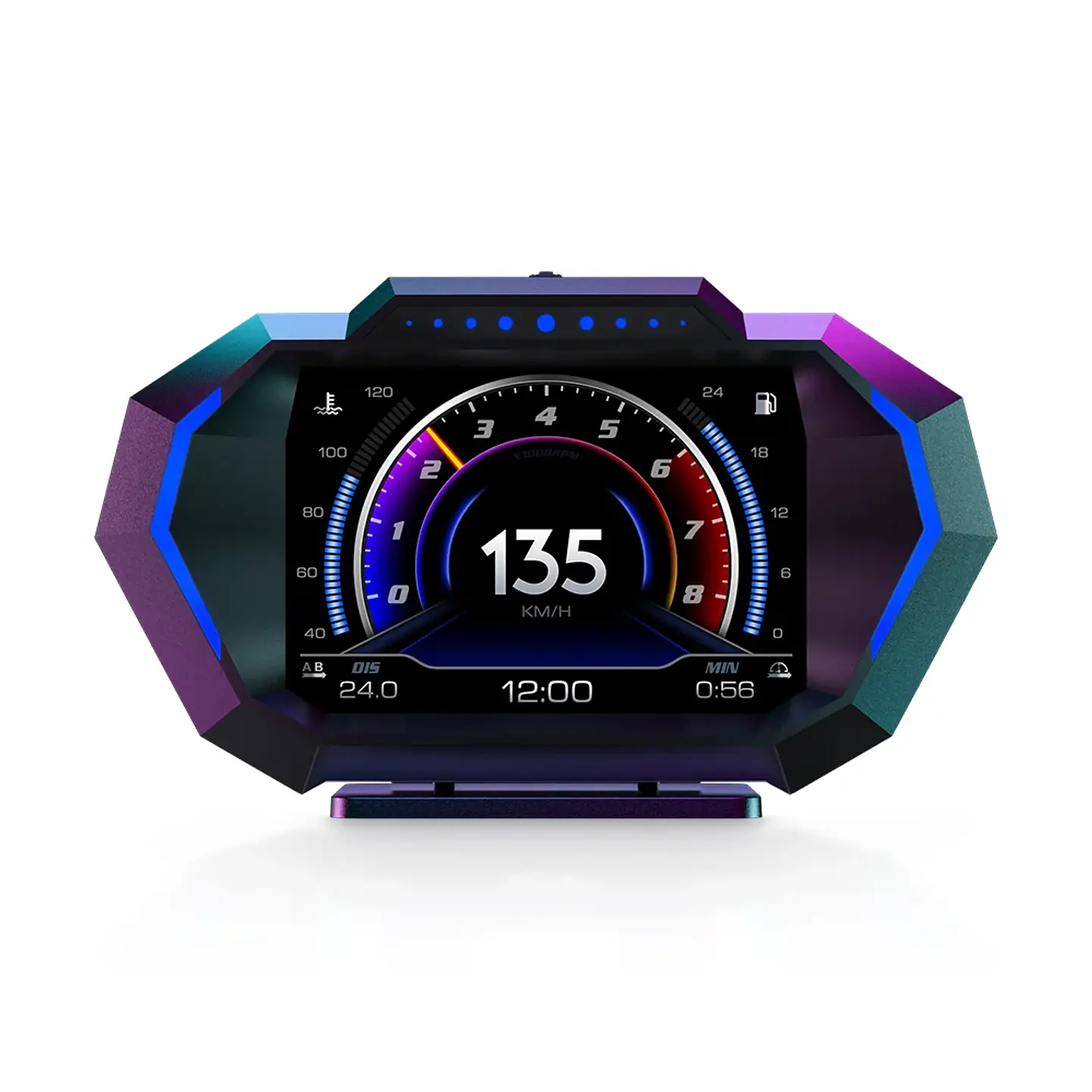 Velocimetro Display Hud P24 Computador Gps Scanner Obd2 1