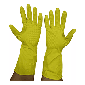 Guantes De Latex Amarillos Multiuso Domesticos
