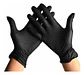 Guantes De Vinilo Negros Caja 100 Unidades Desechables - CleanCarrier - Miniatura 2