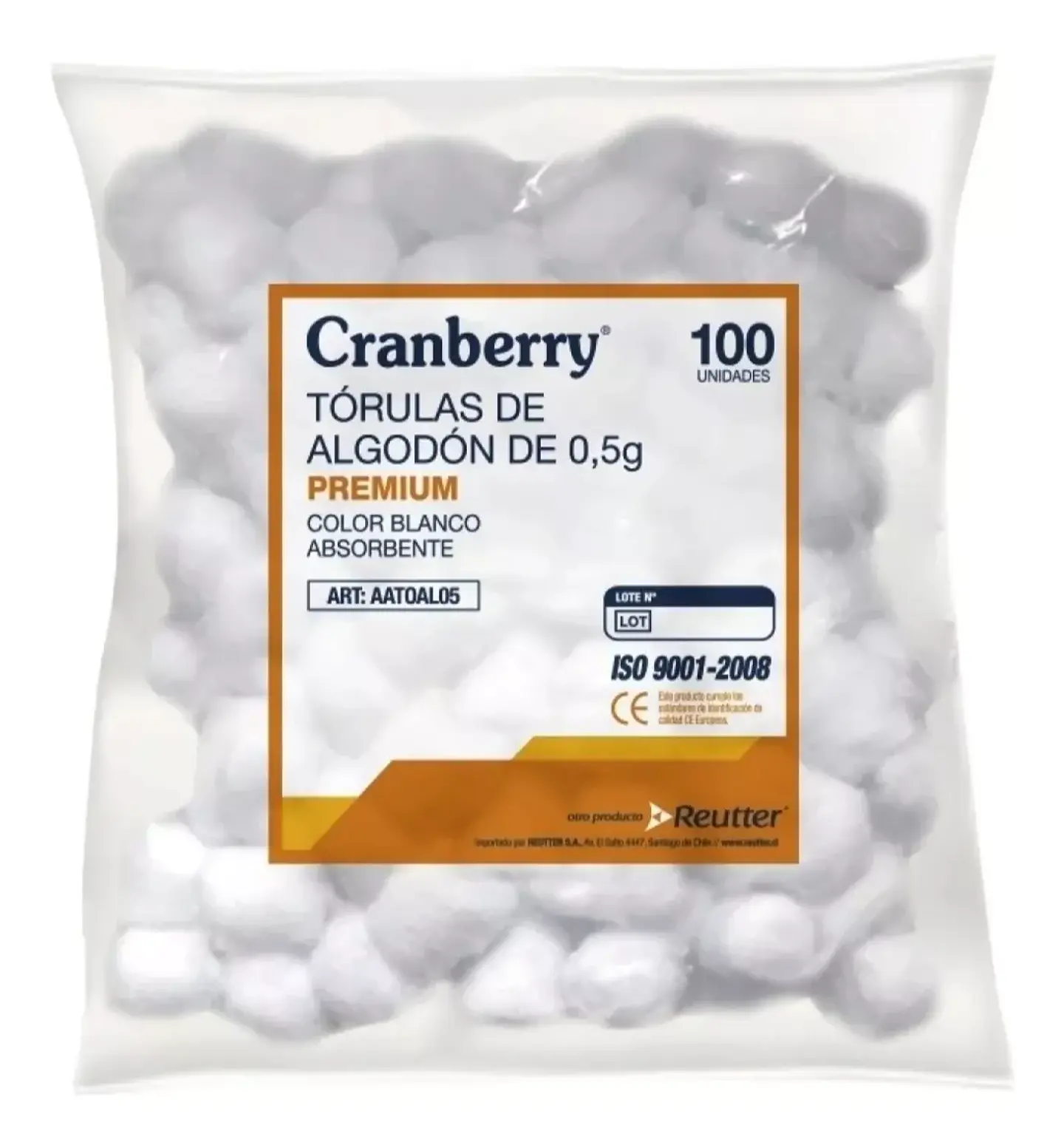 Torulas De Algodón Premium 0,5gr 100 Unidades, cranberry 1