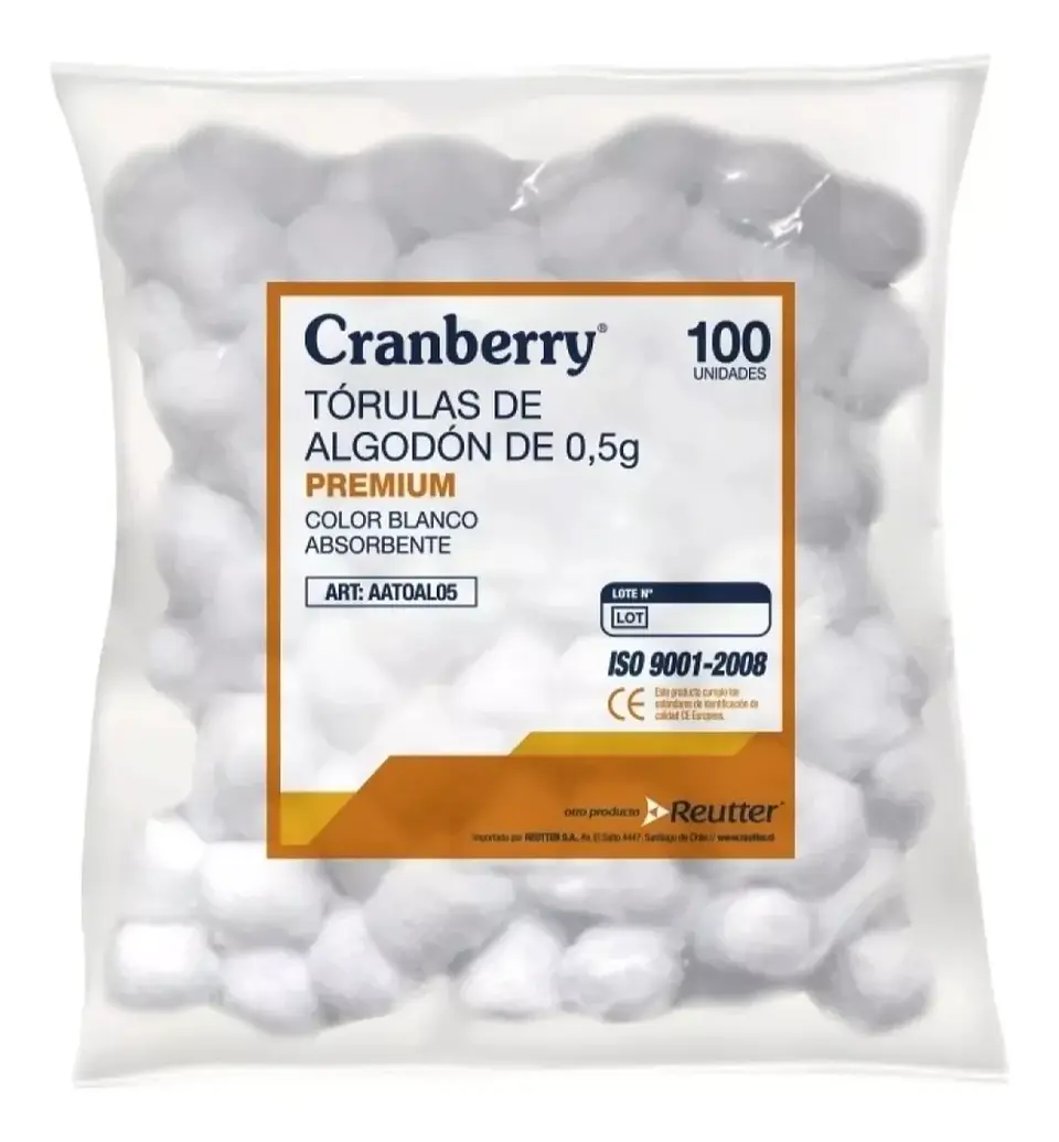 Torulas De Algodón Premium 0,5gr 100 Unidades, cranberry 1