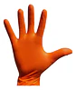 Guantes Nitrilo Naranjo Texturizado Profesional 8.0gr 50 Uds - Miniatura 2
