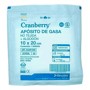 Apósito De Gasa Estéril Desechable 10x20 10 Unidades - Cranberry
