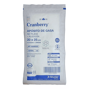 Apósito de Gasa Estéril Desechable 20x25 10 Unidades 