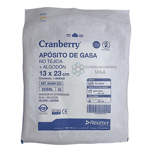 Aposito De Gasa No Tejida 13x23 Esteril 10 Unidades 