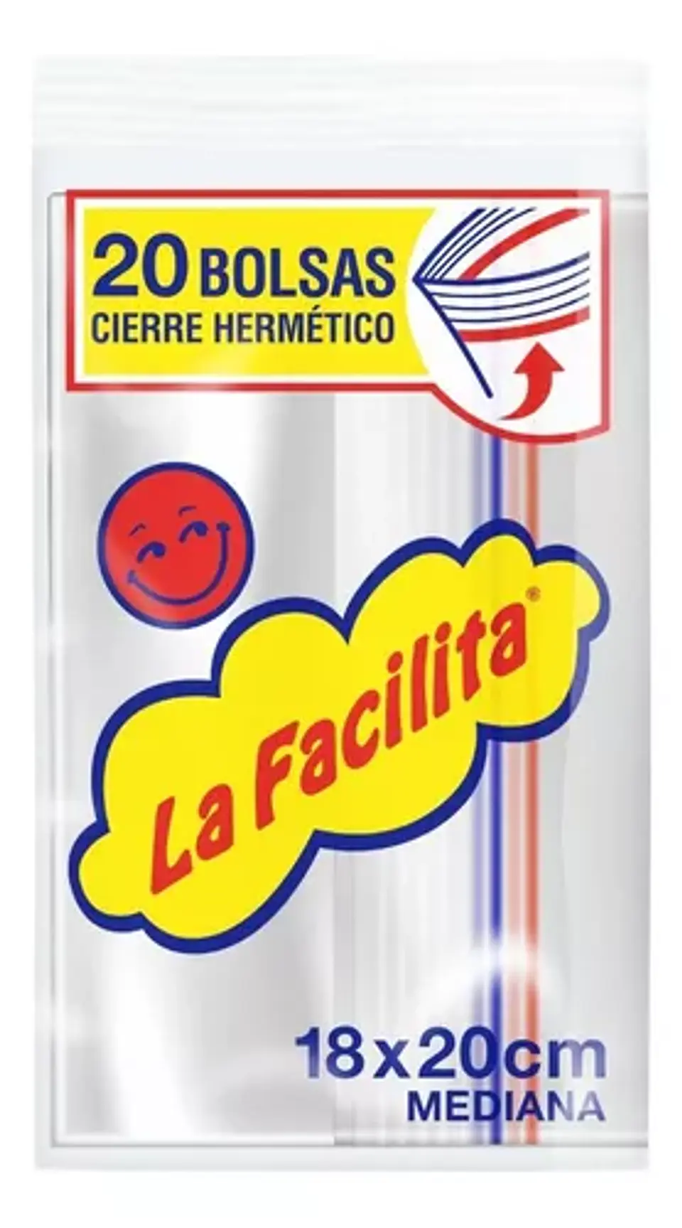 Bolsa Hermética Con Cierre 20 Bolsas 18 X 20 Cm - La Facilita 1