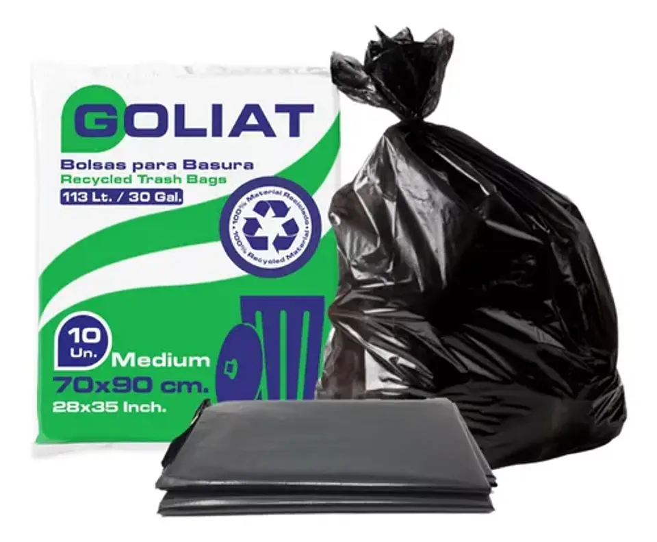 Bolsas De Basura Mediana 70x90 Cm Pack 10 Unidades  1