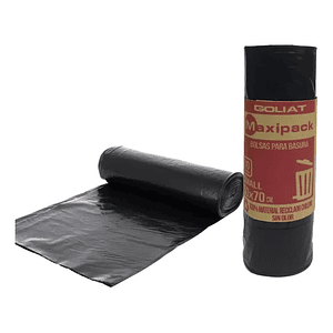 Bolsas De Basura Pequeña Rollo 50x70 Cm 10 Unidades - Maxipack