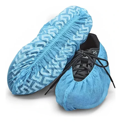 Cubre Calzado Desechable Azul Antideslizante