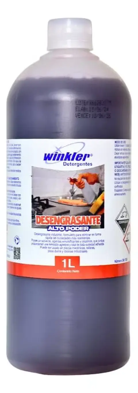 Desengrasante Industrial Alto Poder 1 Litro Wk-093 - Winkler