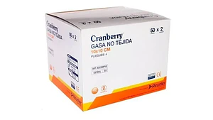 Gasa Esteril No Tejida 10x10cm Caja 50 Unidades - Cranberry