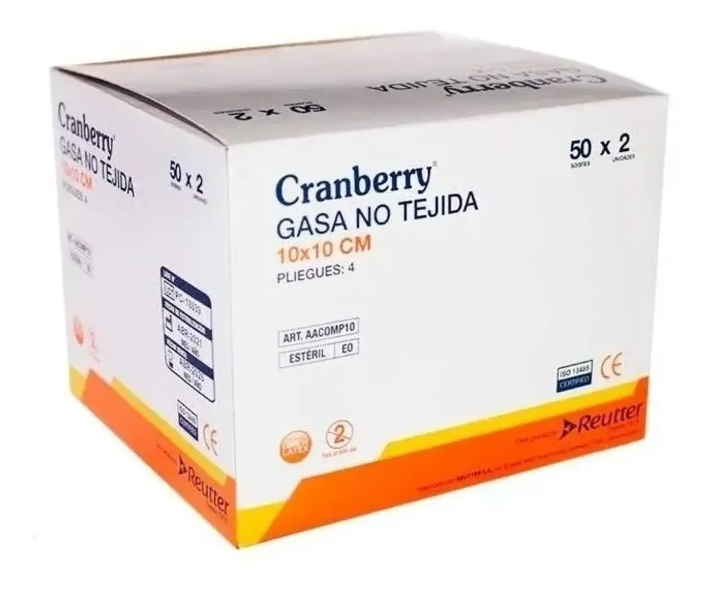 Gasa Esteril No Tejida 10x10cm Caja 50 Unidades - Cranberry 1