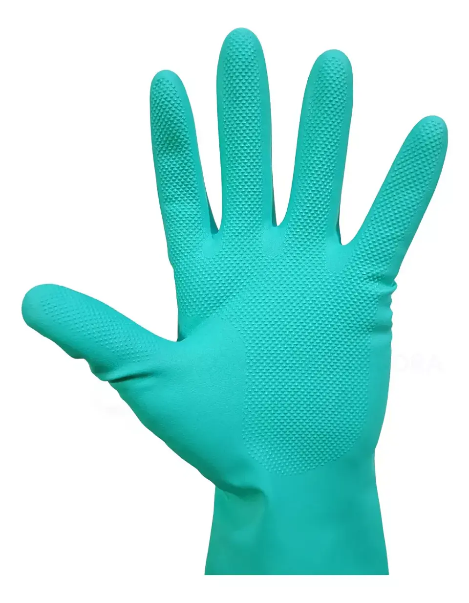 Guantes De Nitrilo Verde  Flocado Industrial -  Ranger 4