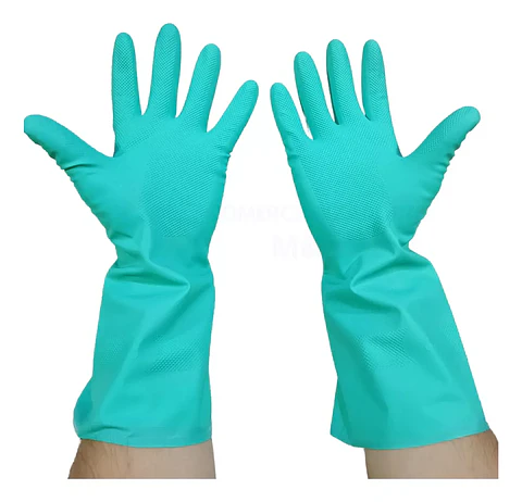 Guantes De Nitrilo Verde  Flocado Industrial -  Ranger