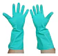 Guantes De Nitrilo Verde  Flocado Industrial -  Ranger - Miniatura 1