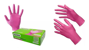 Guantes De Nitrilo Fucsia 100 Unidades - Machtig