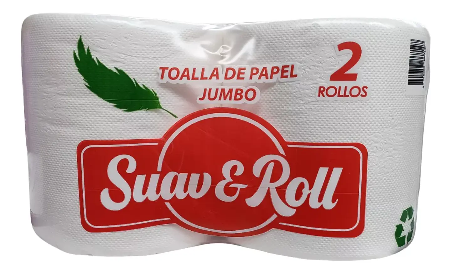 Pack Toalla De Papel Jumbo 2 Rollos De 200 Metros C/u. 1
