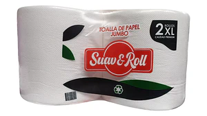 Pack Toalla De Papel Jumbo Xl 2 Rollos De 250 Metros C/u.