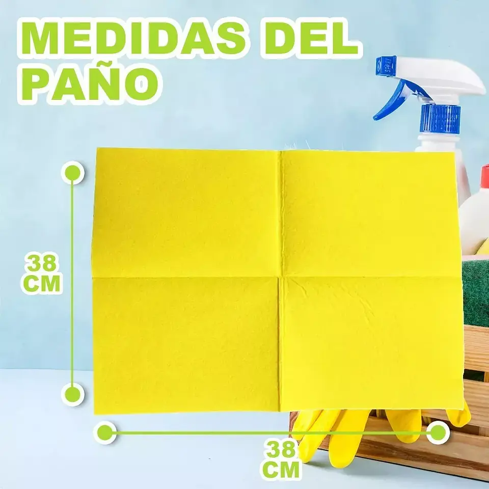 Paño Amarillo Multiuso Pack 12 Unidades 2