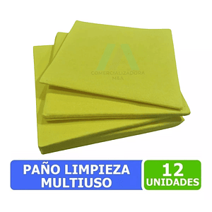 Paño Amarillo Multiuso Pack 12 Unidades