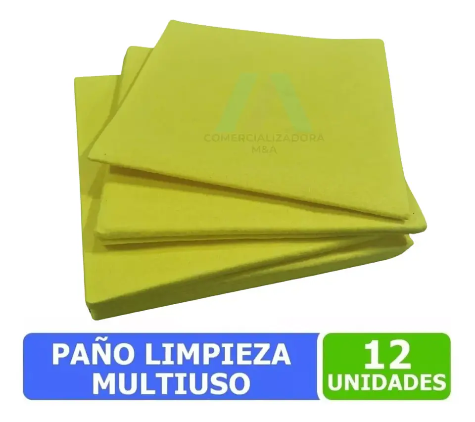 Paño Amarillo Multiuso Pack 12 Unidades 1