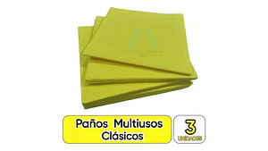 Paño Amarillo Multiuso 3 Unidad - Paño De Cocina Clásicos