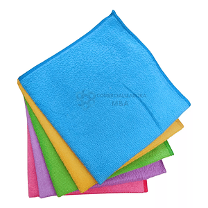 Paño De Microfibra 38x38 5 Unidades