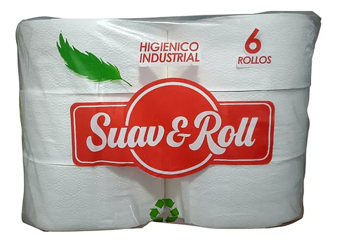 Papel Higiénico Industrial 6 Rollos De 300 Metros C/u