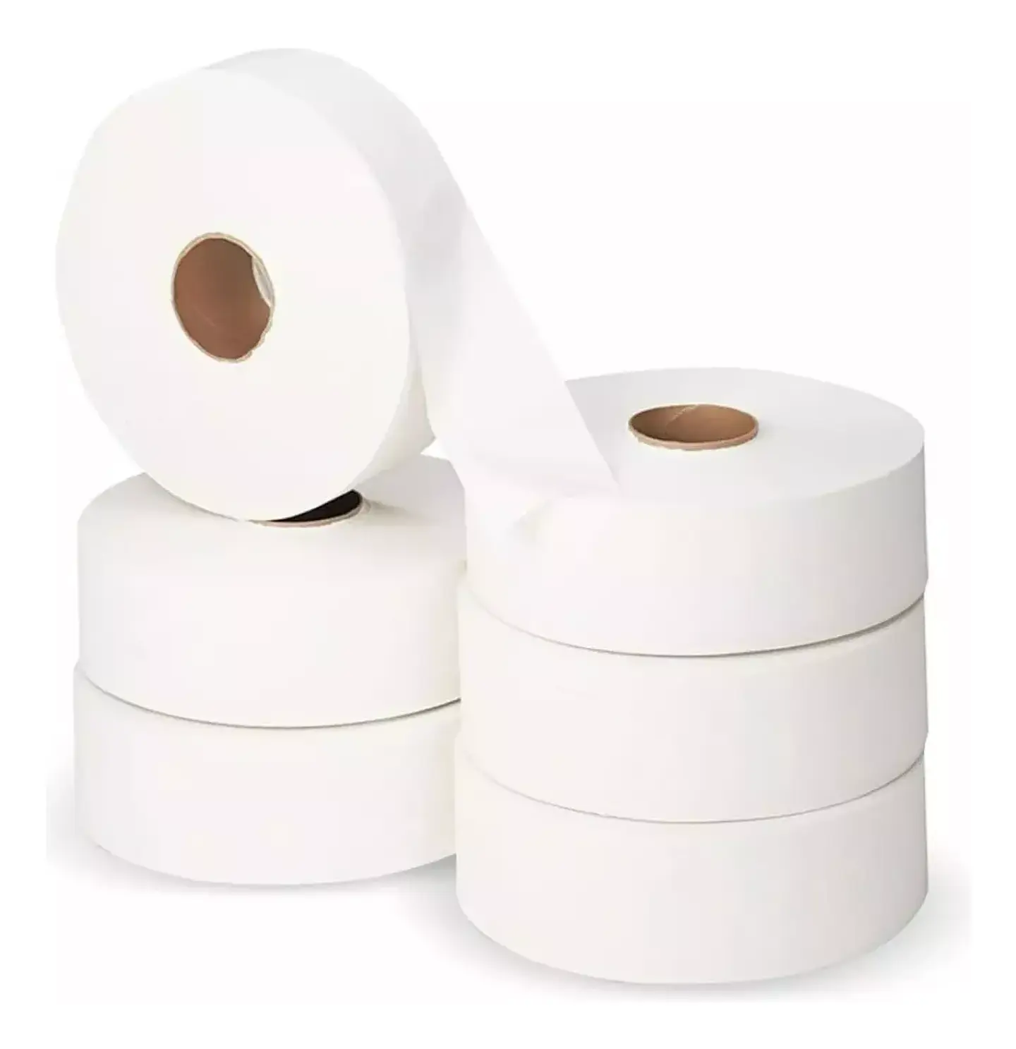 Papel Higiénico Industrial 6 Rollos De 300 Metros C/u 3