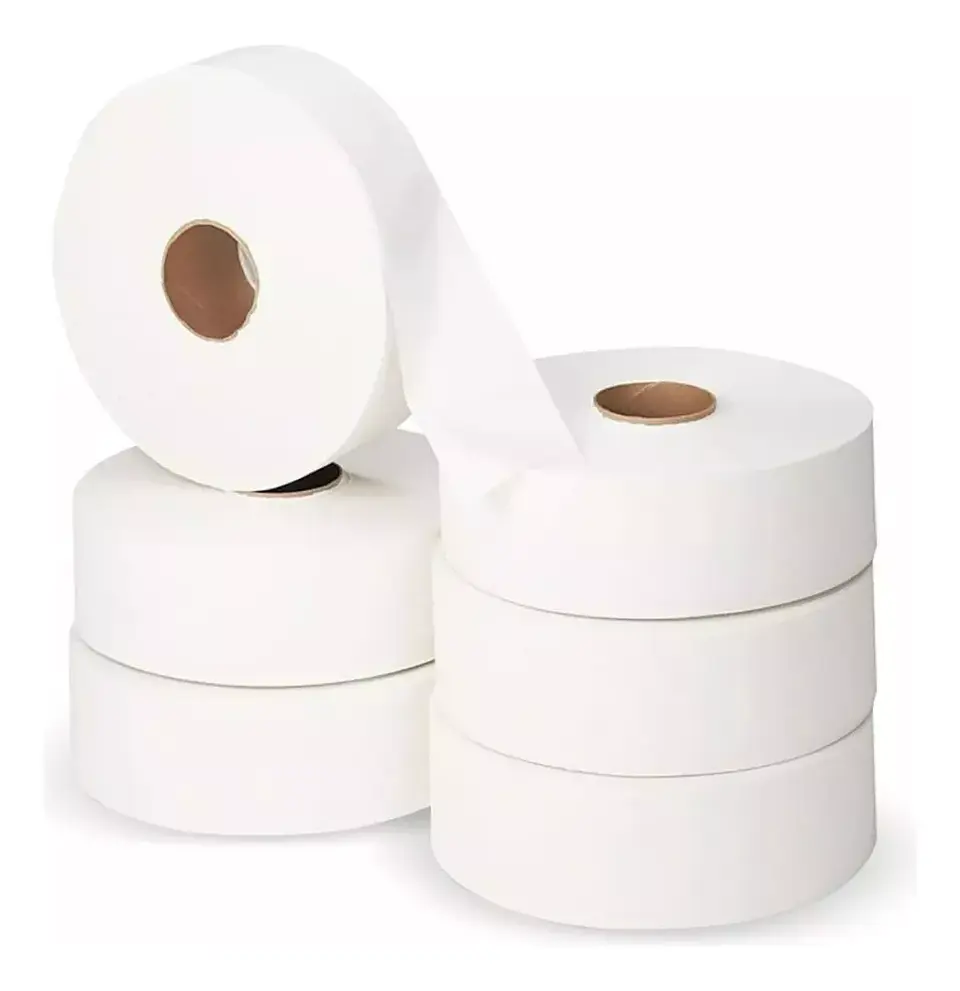 Papel Higiénico Industrial 6 Rollos De 300 Metros C/u 3