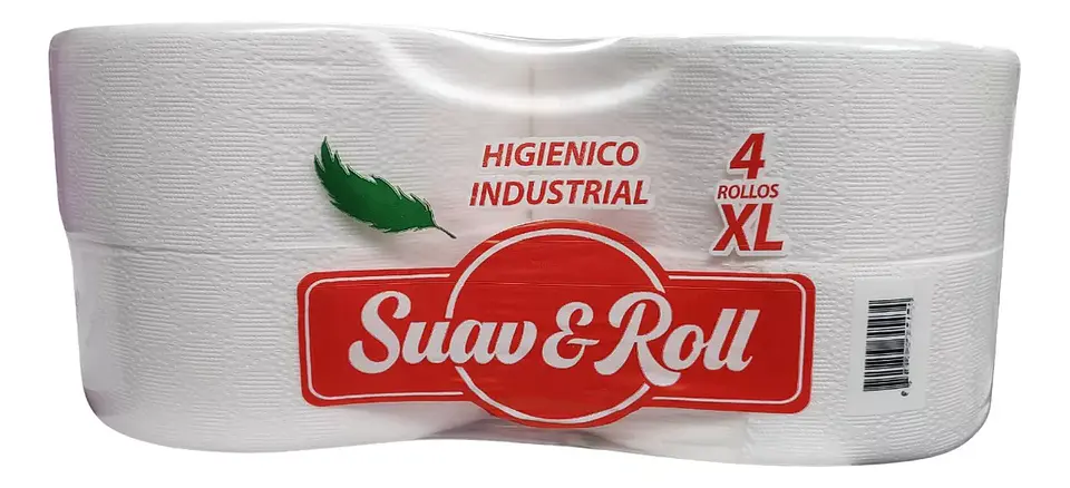 Papel Higiénico Industrial 4 Rollos De 500 Metros C/u. 1