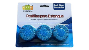 Pastillas Estanque 3 Unidades Azul Activo 50g C/u - Shopnow