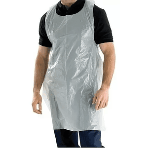 Pechera Delantal Plástica Desechable 100 Unidades - Lise