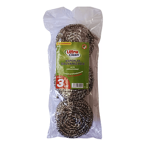 Set 3 Virutillas Esponja Metálica Para Cocina