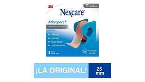 Tela Cinta Adhesiva Color Piel Papel Microporoso 2.5cm X 9 m - Nexacre