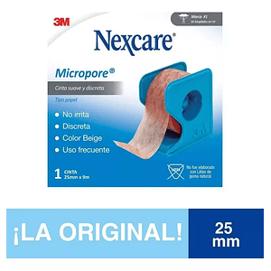 Tela Cinta Adhesiva Color Piel Papel Microporoso 2.5cm X 9 m - Nexacre