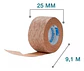 Tela Cinta Adhesiva Color Piel Papel Microporoso 2.5cm X 9 m - Nexacre - Miniatura 2