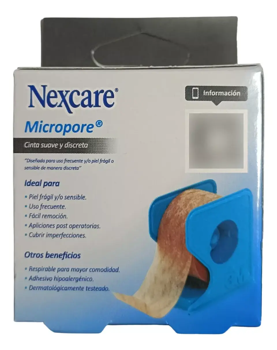 Tela Cinta Adhesiva Color Piel Papel Microporoso 2.5cm X 9 m - Nexacre 6