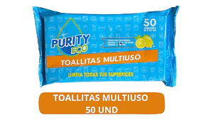 Toallitas Multiuso Desifectante - 50 Unidades