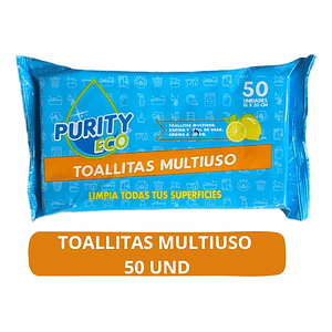 Toallitas Multiuso Desifectante - 50 Unidades