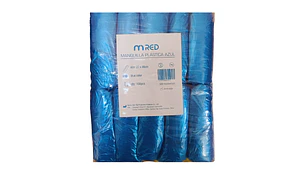 Manguilla Desechable Plástica Azul 100 Unidades - Mred