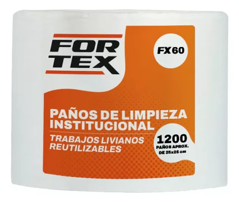 Paños De Limpieza Mecánica Industrial 1200 Unidades - Fortex