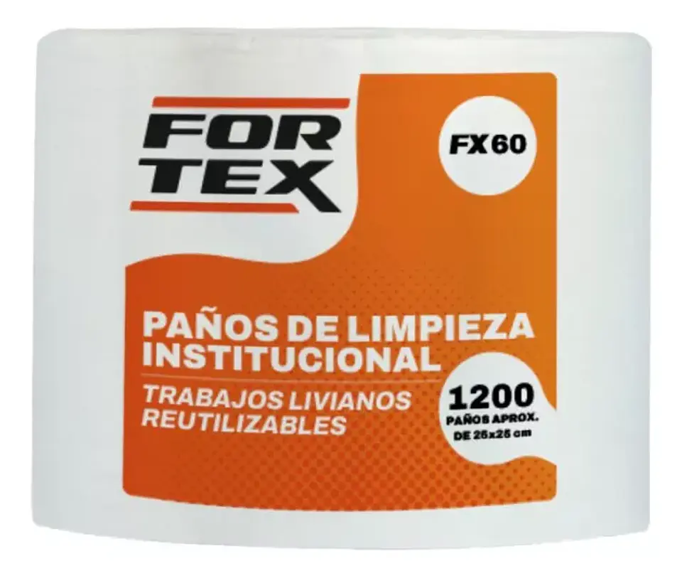 Paños De Limpieza Mecánica Industrial 1200 Unidades - Fortex 1