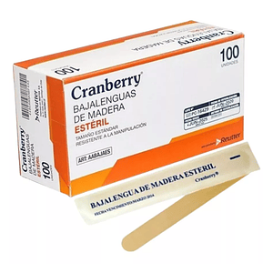 Baja Lenguas De Madera Esteril 100 Unidades