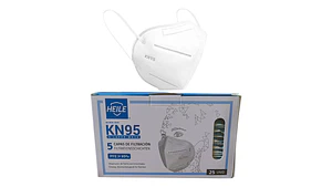 Mascarilla Kn95 - 5 Pliegues Certificadas (25 Unidades)-  Heile
