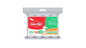 Papel Higienico Doble Hoja 24 Rollos x 25 Mts C/u